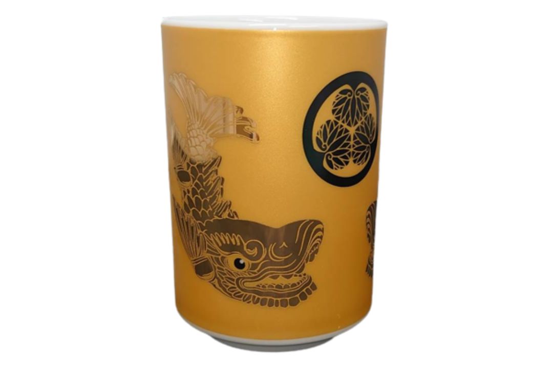 黄金湯呑 金鯱
