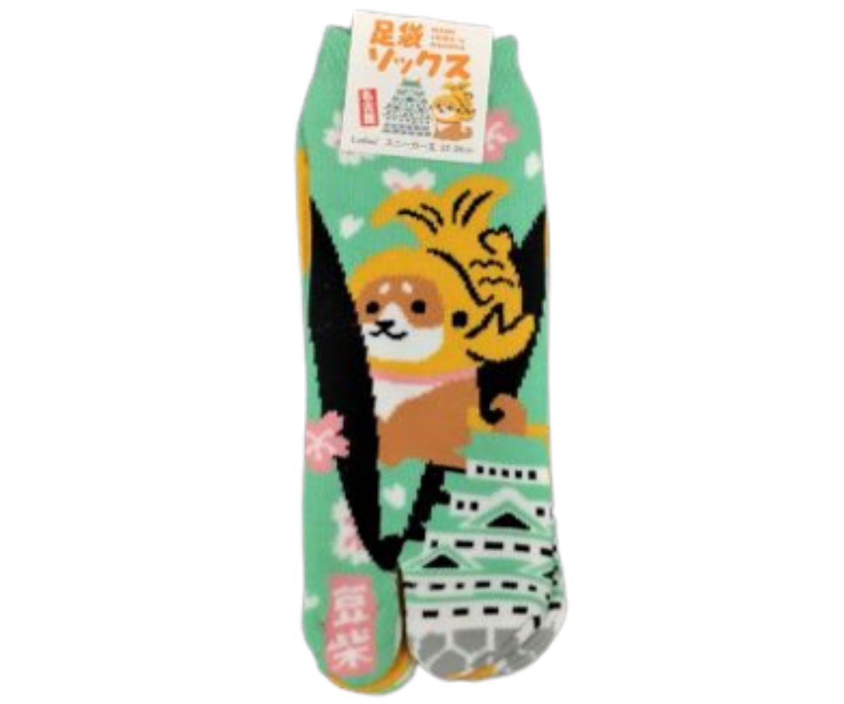 旅するマメしば 足袋ソックス 名古屋限定